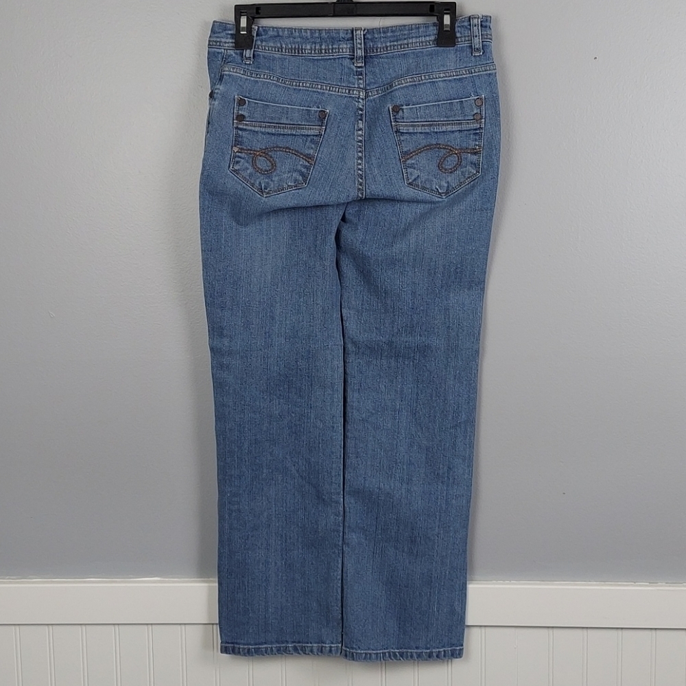 Straight Leg Medium Wash Jeans by NRJ, size 2p - Picture 6 of 6